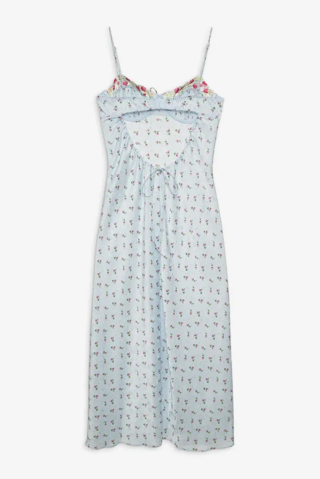 Women Aurelia Midi Slip Dress Blue For Love and Lemons Dresses Women Aurelia Midi Slip Dress Blue For Love and Lemons Dresses