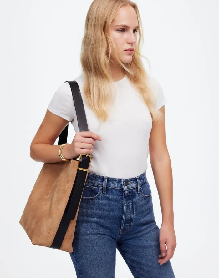Women Bags Madewell The Essential Bucket Tote Cumin Multi