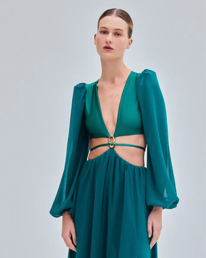 Women Beach Dresses PatBO PISCINA CUTOUT MAXI DRESS FINAL SALE Galapagos