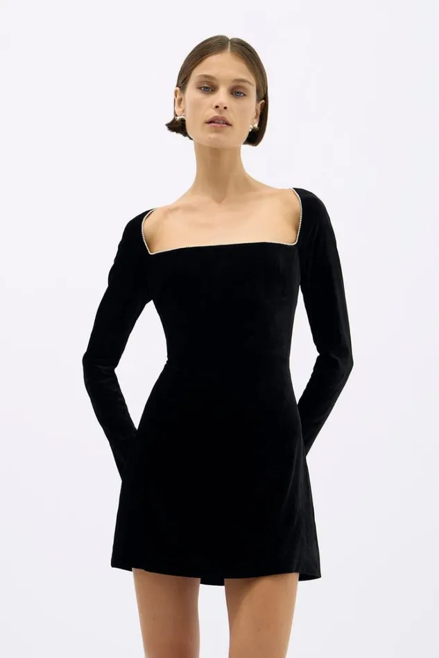 Women Black Dresses Rachel Gilbert HELIOS MINI Women Black Dresses Rachel Gilbert HELIOS MINI