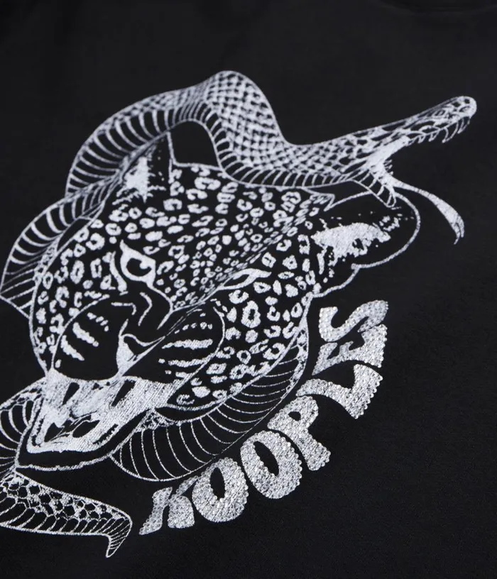 Women Black Sweatshirt With Snake Leopard Serigraphy THE KOOPLES Sweatshirts Women Black Sweatshirt With Snake Leopard Serigraphy THE KOOPLES Sweatshirts