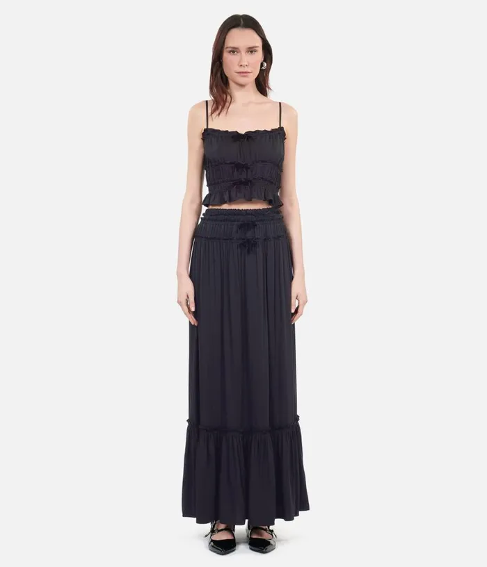 Women Black Top With Bows THE KOOPLES Blouses and Shirts