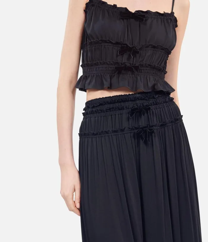 Women Black Top With Bows THE KOOPLES Blouses and Shirts