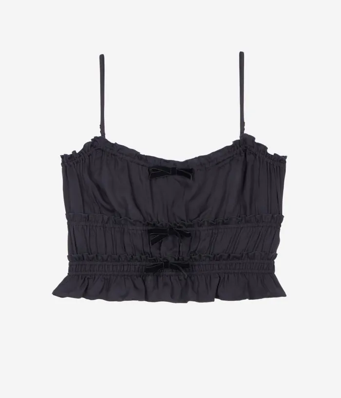 Women Black Top With Bows THE KOOPLES Blouses and Shirts