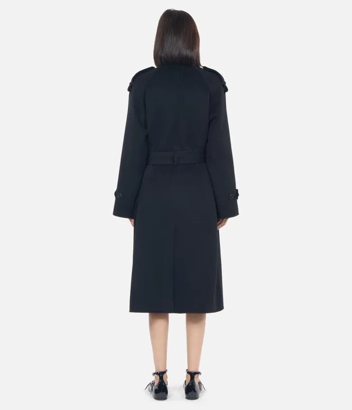 Women Black Trench Style Coat THE KOOPLES Coats and Jackets