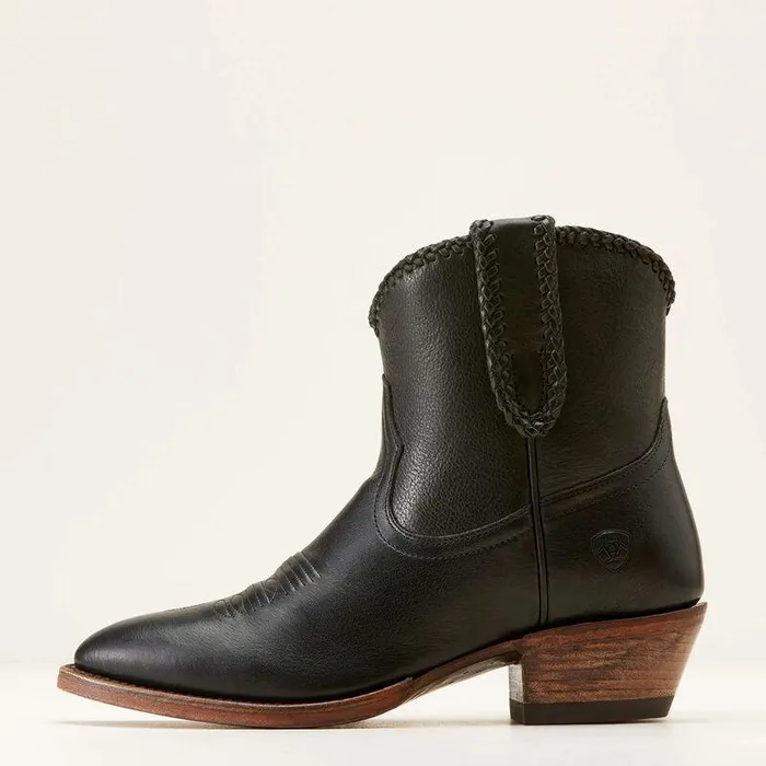 Women Booties Ariat Sterling Cora Western Boot Luxe Black Women Booties Ariat Sterling Cora Western Boot Luxe Black