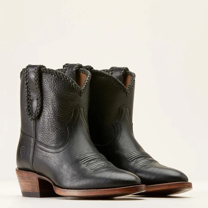 Women Booties Ariat Sterling Cora Western Boot Luxe Black Women Booties Ariat Sterling Cora Western Boot Luxe Black
