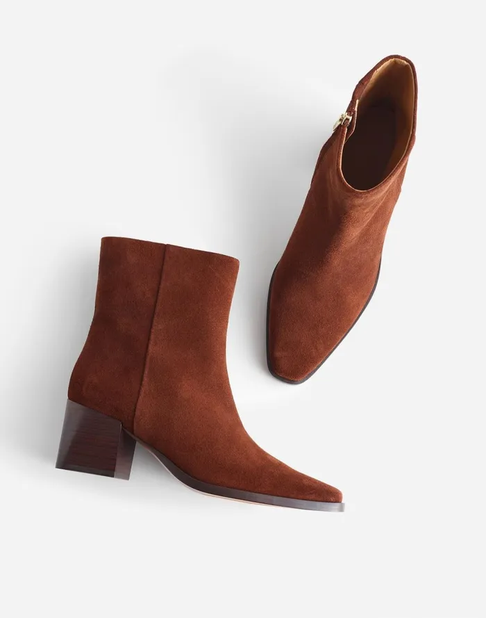 Women Boots Madewell The Ardin Ankle Boot Soft Mahogany