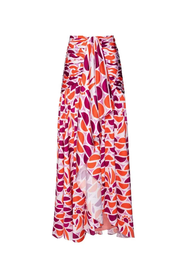 Women Bottoms PatBO Solis Draped Maxi Skirt EXCLUSIVEFINAL SALE Multi