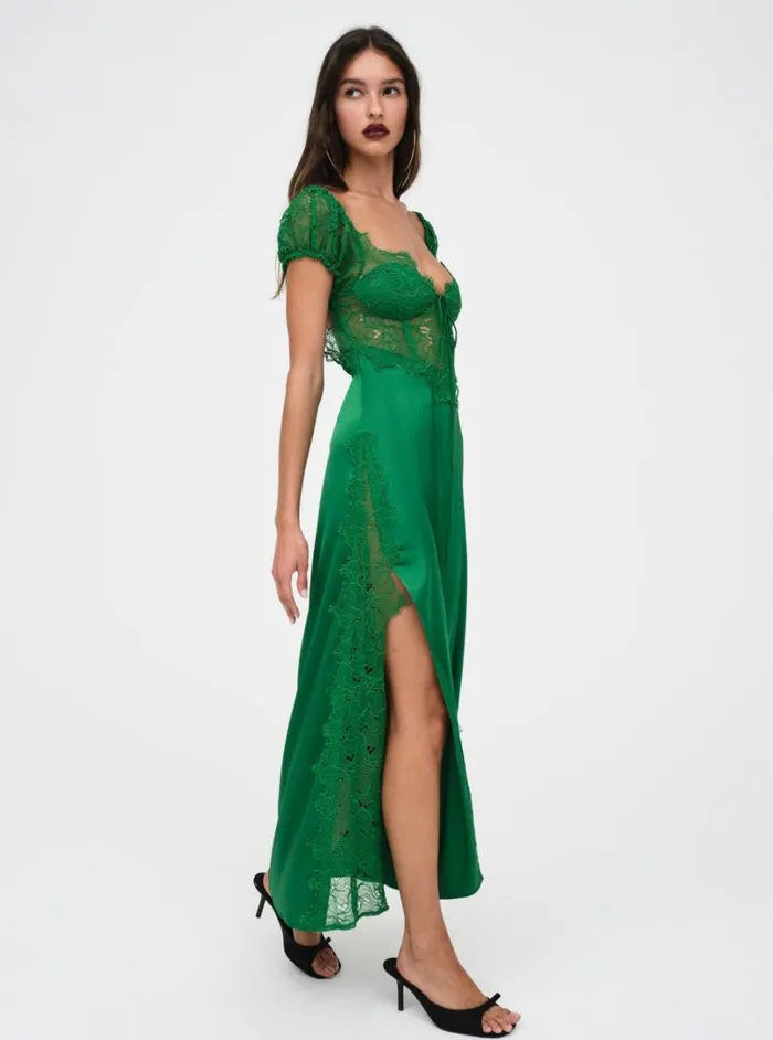 Women Casey Maxi Dress Green For Love and Lemons Dresses Women Casey Maxi Dress Green For Love and Lemons Dresses