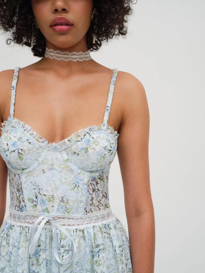 Women Cecelia Lace Maxi Dress Blue For Love and Lemons Dresses Women Cecelia Lace Maxi Dress Blue For Love and Lemons Dresses