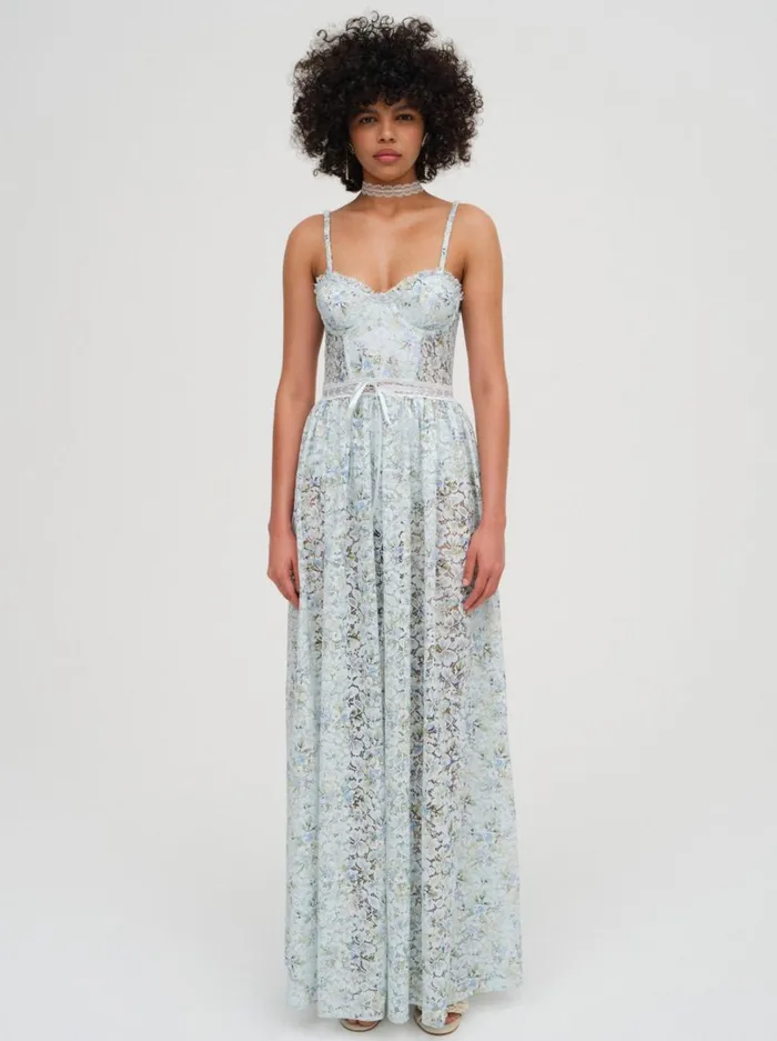 Women Cecelia Lace Maxi Dress Blue For Love and Lemons Dresses Women Cecelia Lace Maxi Dress Blue For Love and Lemons Dresses