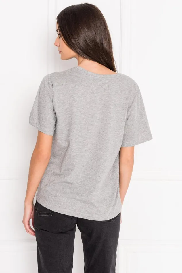 Women CECILIA Deep Vneck Tee Heather Grey LAMARQUE Tops Women CECILIA Deep Vneck Tee Heather Grey LAMARQUE Tops