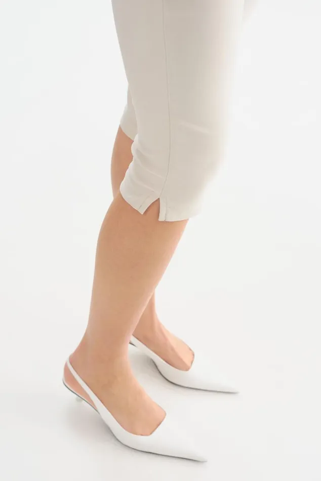 Women CELINE Stretch Twill Capri Birch LAMARQUE Pants and Shorts Women CELINE Stretch Twill Capri Birch LAMARQUE Pants and Shorts