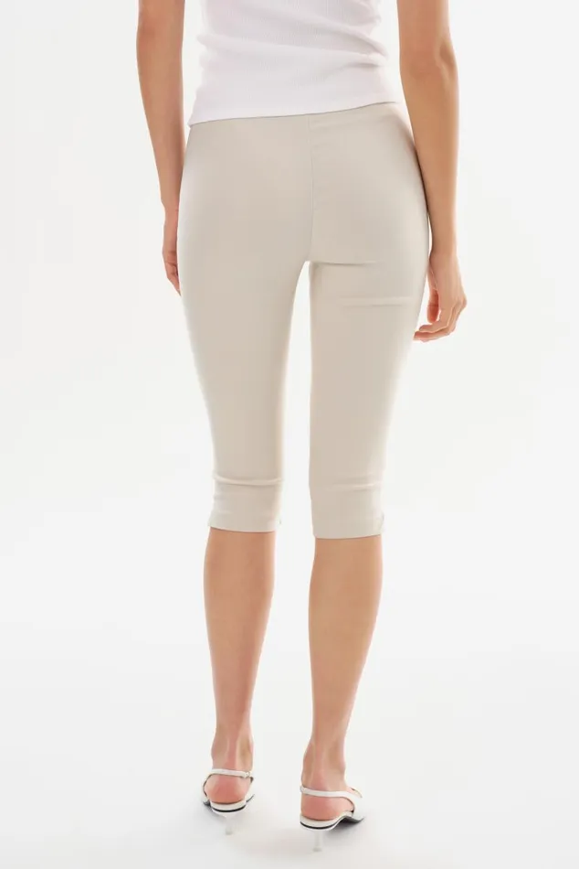 Women CELINE Stretch Twill Capri Birch LAMARQUE Pants and Shorts Women CELINE Stretch Twill Capri Birch LAMARQUE Pants and Shorts