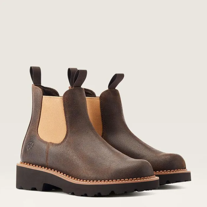 Women Chelsea Boots Ariat Fatbaby Chelsea Western Boot Worn Hickory