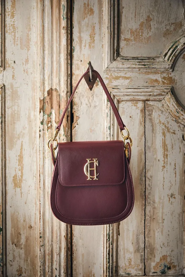 Women Chelsea Saddle Bag Merlot Holland Cooper Bags