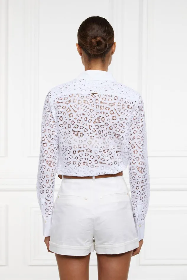 Women Classic Lace Shirt White Holland Cooper Shirts and Blouses Women Classic Lace Shirt White Holland Cooper Shirts and Blouses