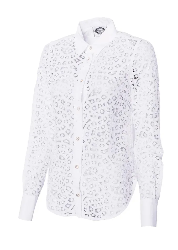 Women Classic Lace Shirt White Holland Cooper Shirts and Blouses Women Classic Lace Shirt White Holland Cooper Shirts and Blouses