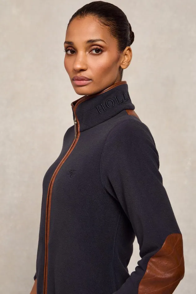 Women Country Fleece Jacket Ink Navy Holland Cooper Jackets