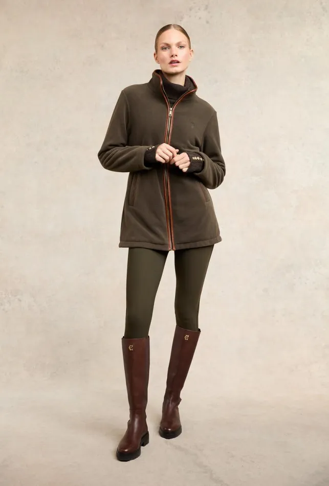 Women Country Longline Fleece Khaki Holland Cooper Fleeces