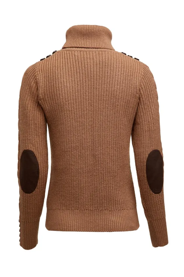 Women Country Roll Neck Knit Caramel Holland Cooper Knitwear Women Country Roll Neck Knit Caramel Holland Cooper Knitwear