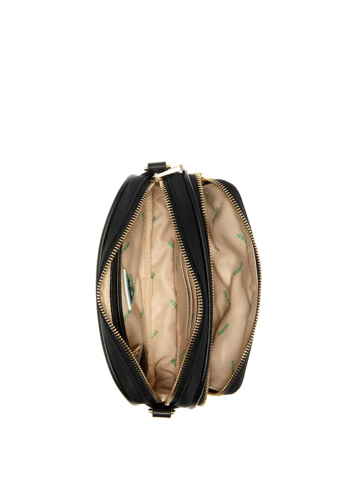 Women Crossbody GUESS Eco Black Gemma Crossbody Bag Women Crossbody GUESS Eco Black Gemma Crossbody Bag