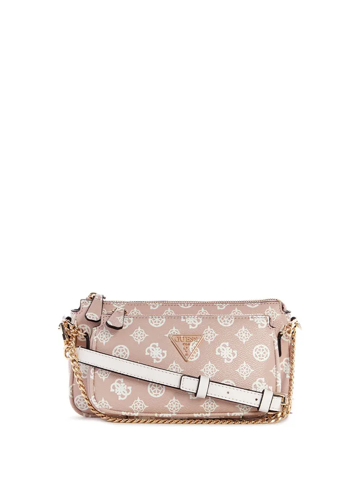 Women Crossbody GUESS Rose Logo Noelle Double Crossbody Bag
