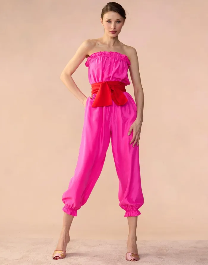 Women Cynthia Rowley Bottoms Cassis Jumpsuit Pnkrd