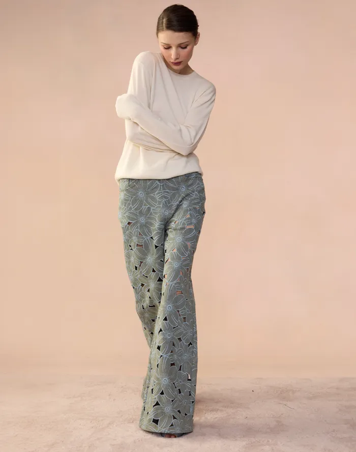 Women Cynthia Rowley Bottoms Flora Cutout Jeans Lghwsh