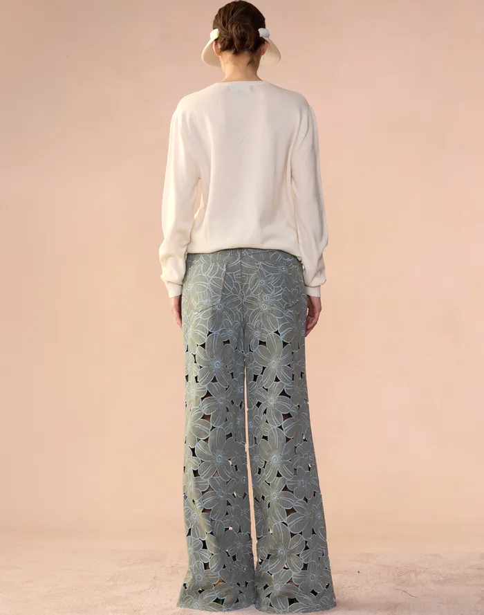 Women Cynthia Rowley Bottoms Flora Cutout Jeans Lghwsh