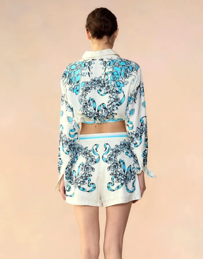 Women Cynthia Rowley Bottoms Marseille Shorts Wtblu