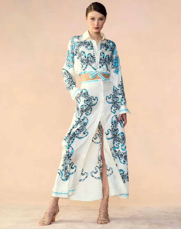 Women Cynthia Rowley Bottoms Marseille Skirt Wtblu