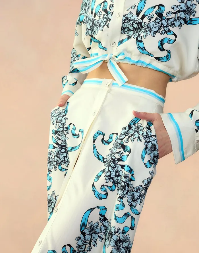 Women Cynthia Rowley Bottoms Marseille Skirt Wtblu