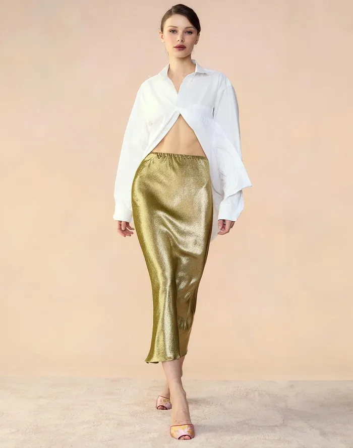 Women Cynthia Rowley Bottoms Shimmering Siren Skirt Green