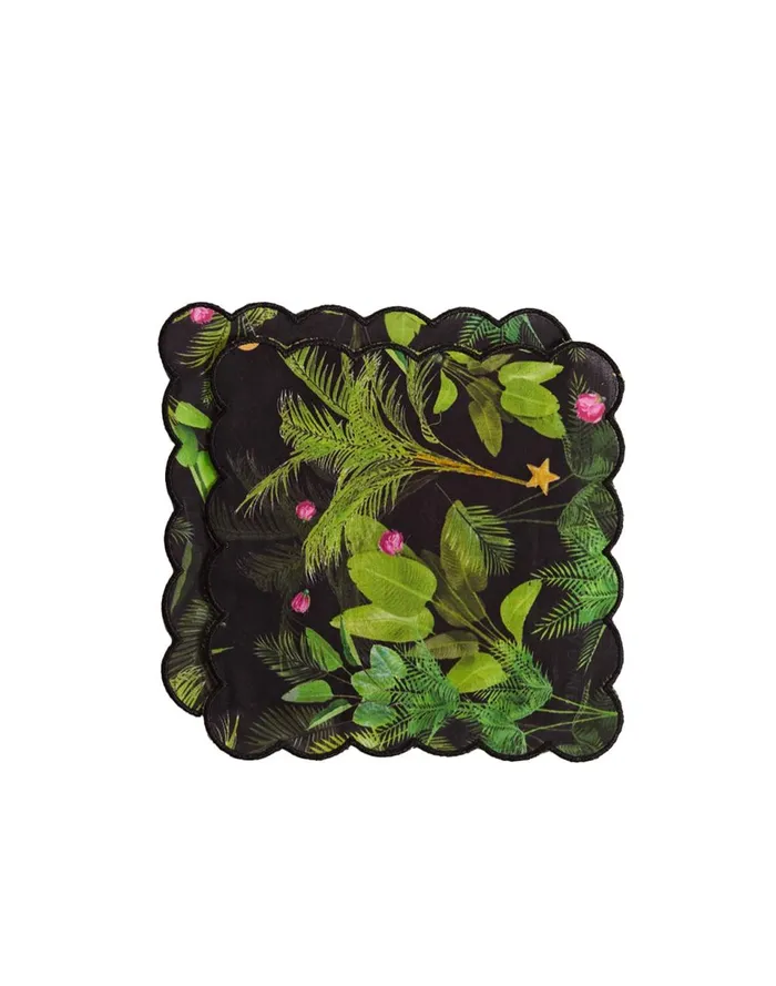 Women Cynthia Rowley Home Scallop Embroidered Edge Cocktail Napkin Btrop