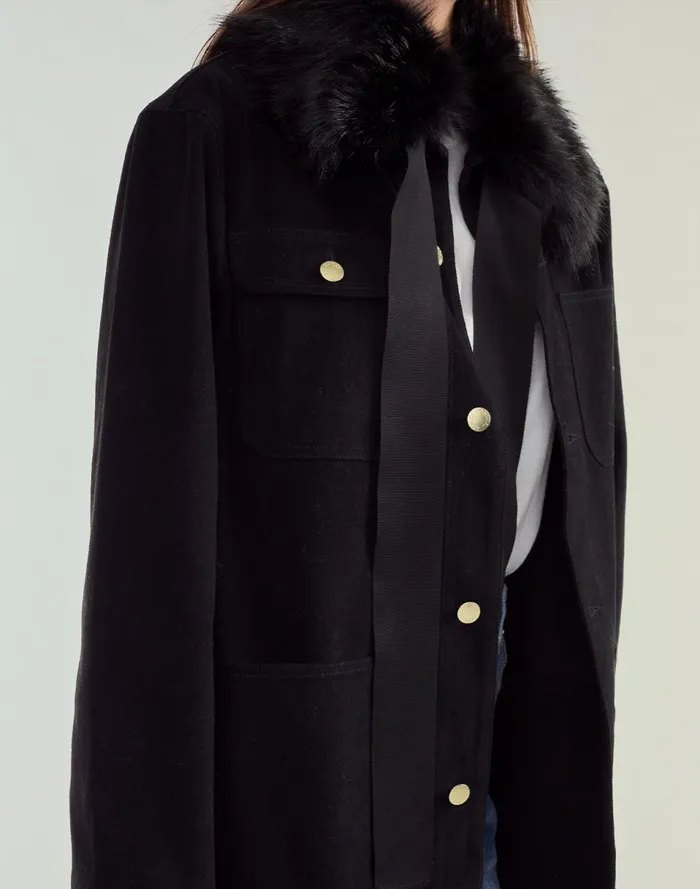 Women Cynthia Rowley Outerwear Outward Bound Jacket Black Women Cynthia Rowley Outerwear Outward Bound Jacket Black