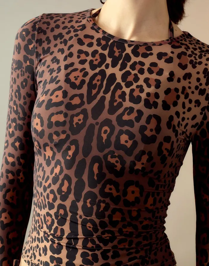 Women Cynthia Rowley Swim Bella Rashguard Leopd Women Cynthia Rowley Swim Bella Rashguard Leopd