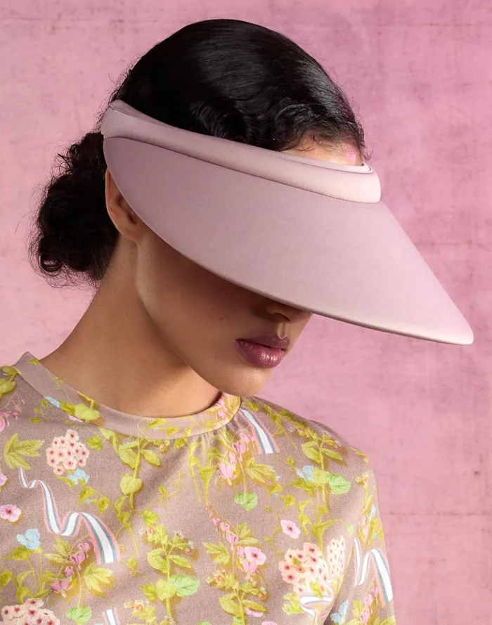 Women Cynthia Rowley Swim Bonded Visor Camel