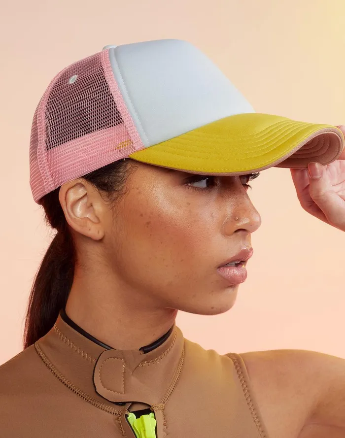 Women Cynthia Rowley Swim Colorblock Trucker Hat Ylbupk Women Cynthia Rowley Swim Colorblock Trucker Hat Ylbupk