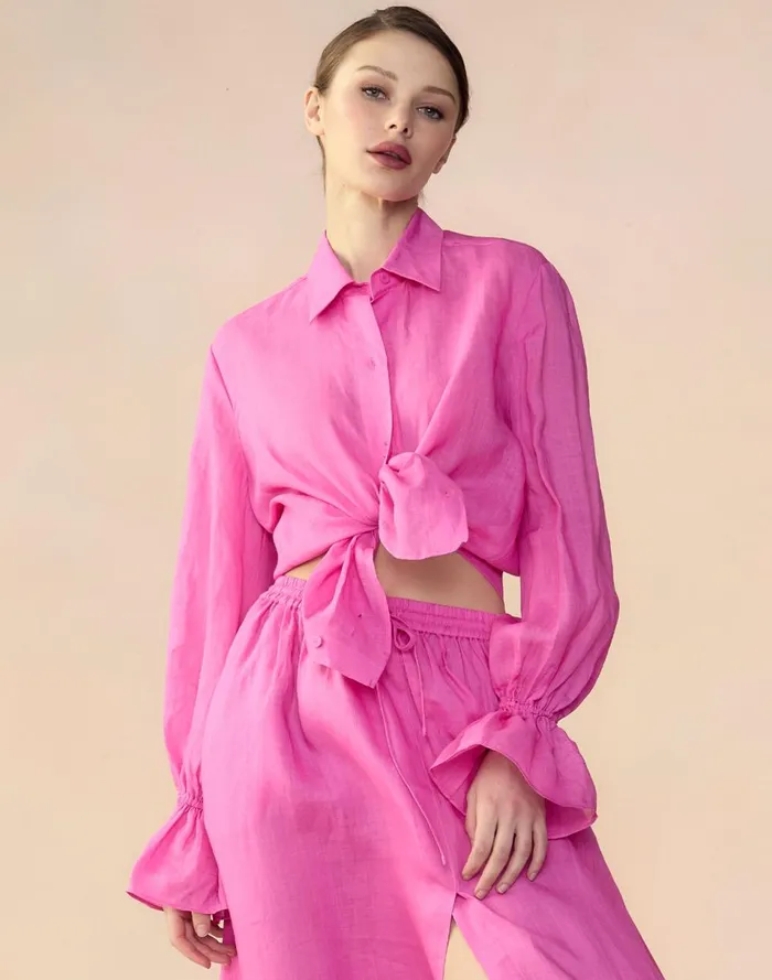 Women Cynthia Rowley Tops Baleira Blouse Htpnk Women Cynthia Rowley Tops Baleira Blouse Htpnk