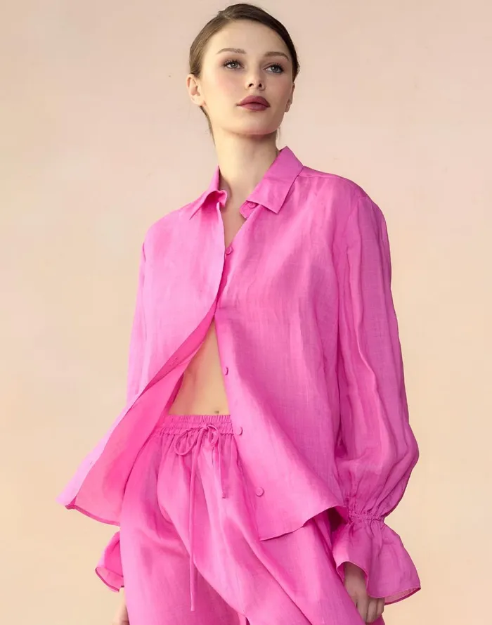 Women Cynthia Rowley Tops Baleira Blouse Htpnk Women Cynthia Rowley Tops Baleira Blouse Htpnk