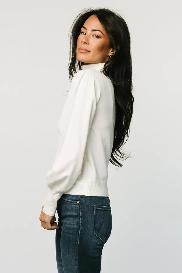 Women Danica Turtleneck Knit Top Ivory Baltic Born Blouses and Shirts Women Danica Turtleneck Knit Top Ivory Baltic Born Blouses and Shirts