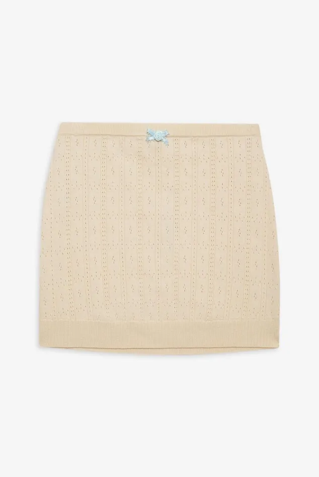 Women Daniela Knit Mini Skirt Beige For Love and Lemons Tops Women Daniela Knit Mini Skirt Beige For Love and Lemons Tops