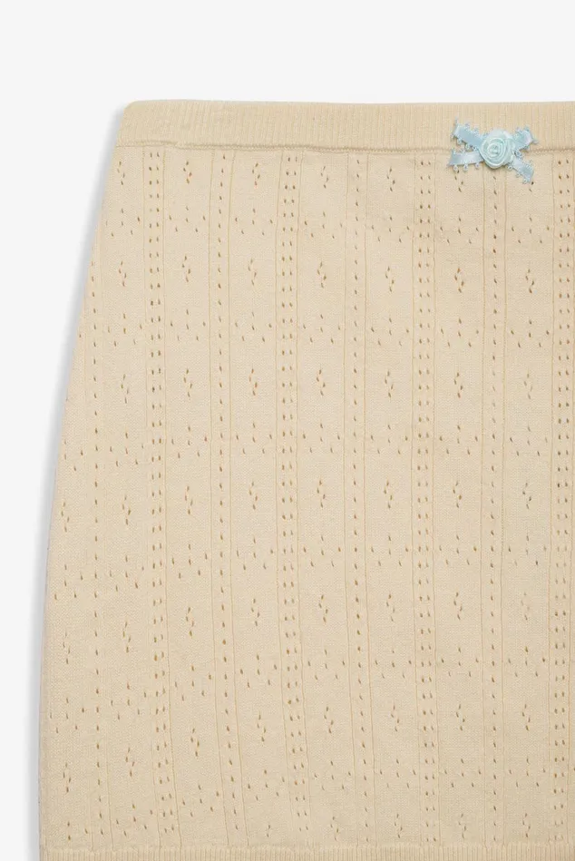 Women Daniela Knit Mini Skirt Beige For Love and Lemons Tops Women Daniela Knit Mini Skirt Beige For Love and Lemons Tops