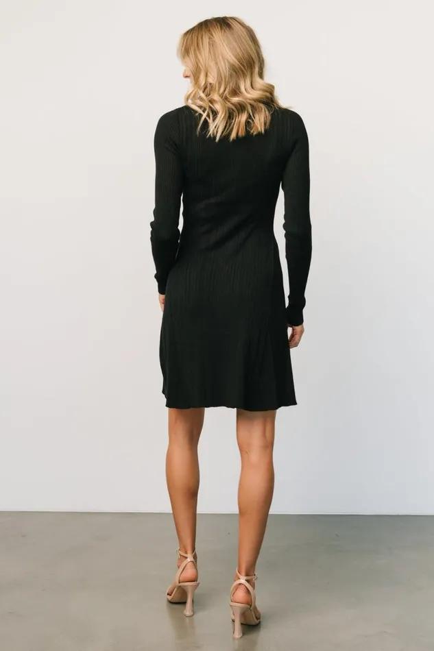 Women Dastrup Ribbed Dress Black Baltic Born Short Dresses Women Dastrup Ribbed Dress Black Baltic Born Short Dresses