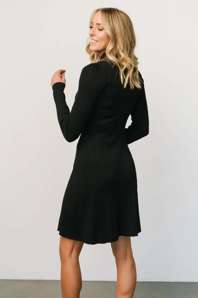 Women Dastrup Ribbed Dress Black Baltic Born Short Dresses Women Dastrup Ribbed Dress Black Baltic Born Short Dresses