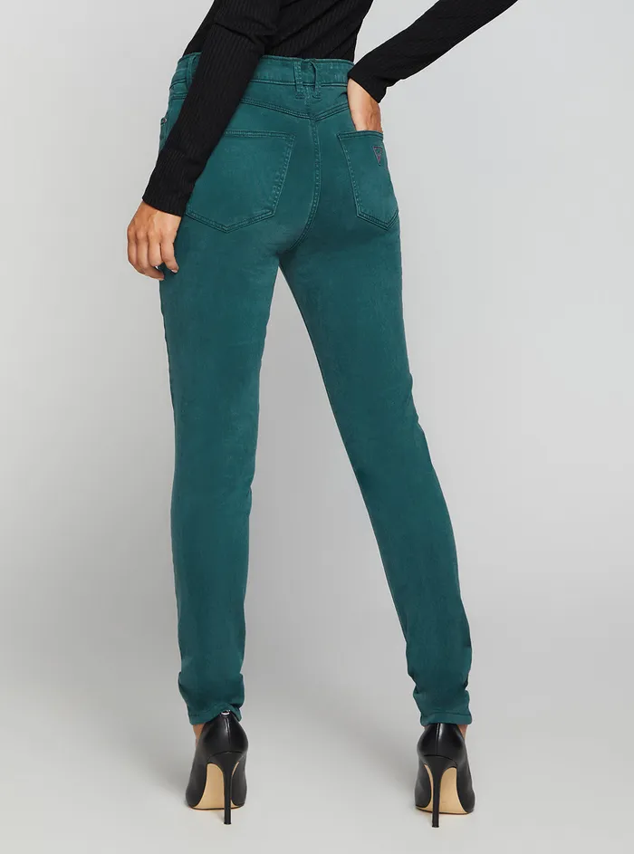 Women Denim GUESS Highrise 1981 Satin Skinny Denim Jeans In Regal Teal Wash Women Denim GUESS Highrise 1981 Satin Skinny Denim Jeans In Regal Teal Wash