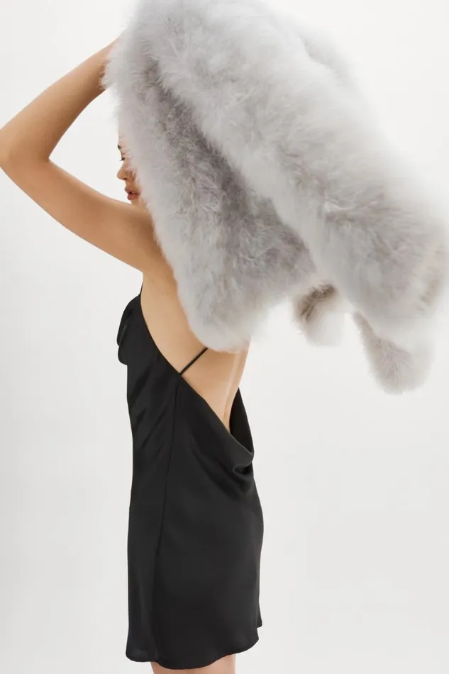 Women DEORA Feather Jacket Light Grey LAMARQUE Feather Jackets Women DEORA Feather Jacket Light Grey LAMARQUE Feather Jackets