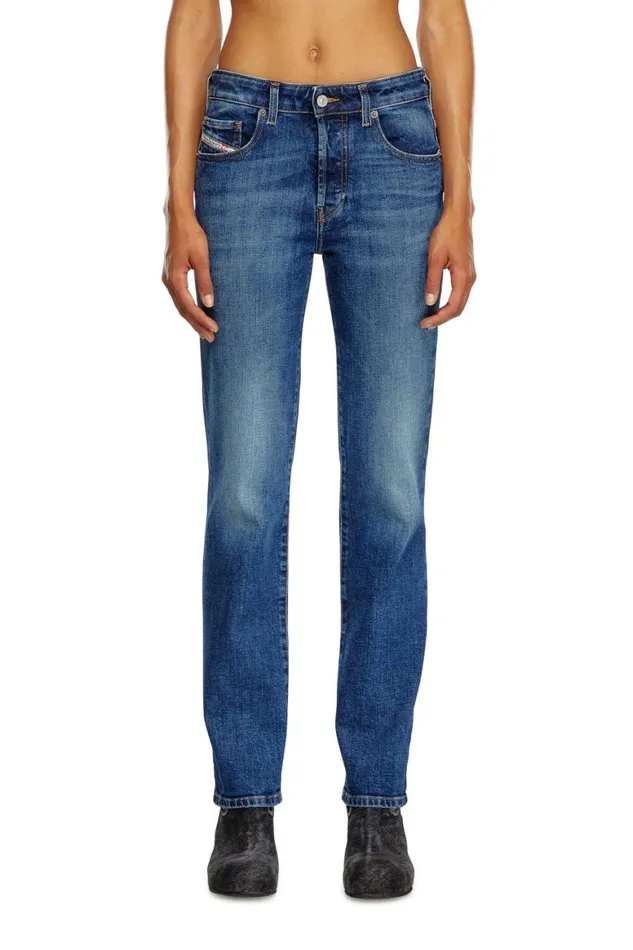 Women Diesel Jeans Regular Jeans 1989 DMine 09I28 Dark Blue